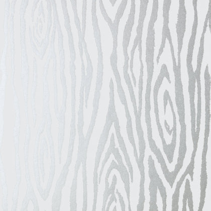 Surrey Woods - Metallic Silver Wallcovering | Anna French
