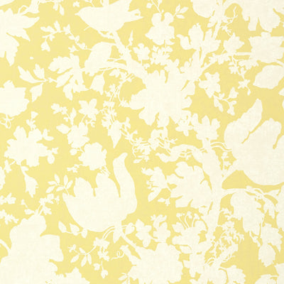 Garden Silhouette - Yellow Wallcovering | Anna French