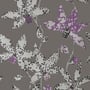Spotted Orchid, Silver on Charcoal