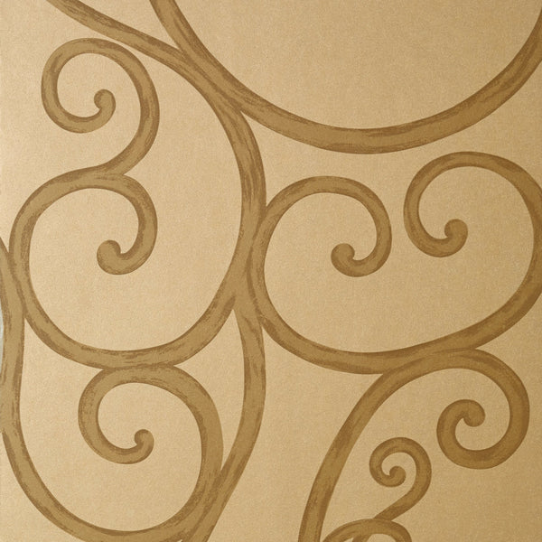 Palace Gate, Metallic Gold Wallcoverings | Thibaut