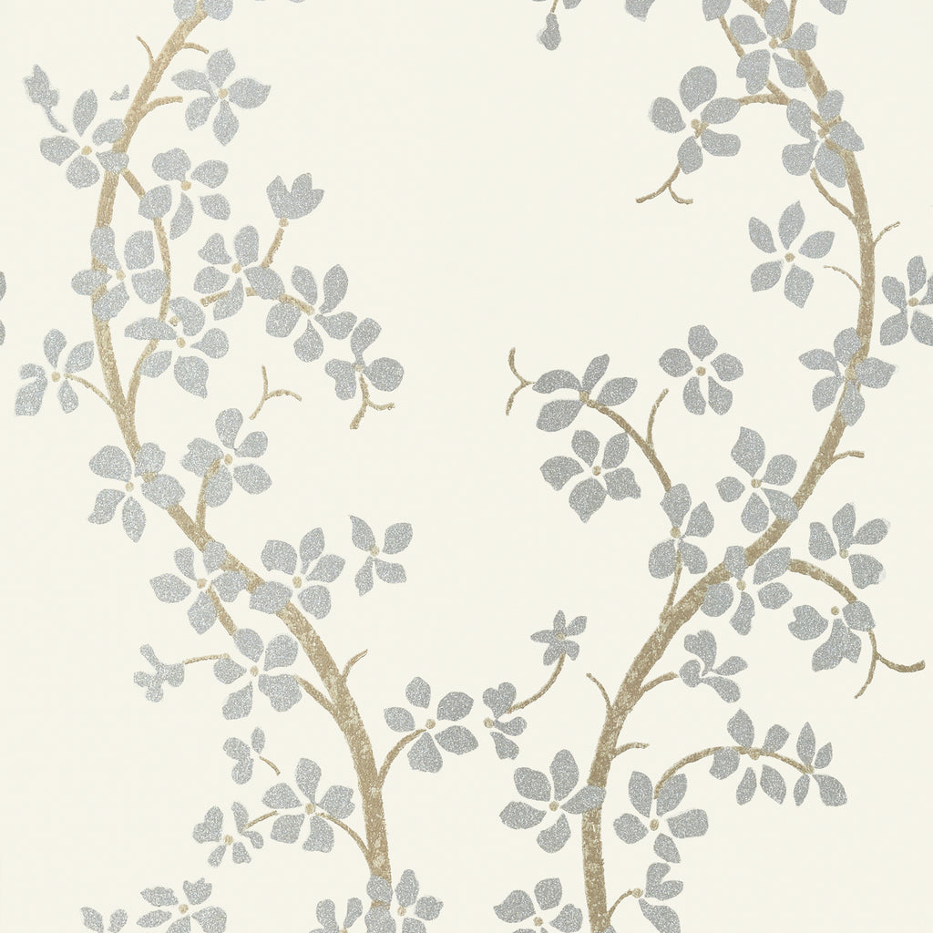 St. Albans Grove, Silver on Cream