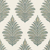 Palampore Leaf, Robin's Egg and Beige