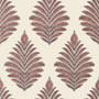 Palampore Leaf, Red and Blue
