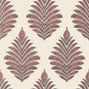 Palampore Leaf, Red and Blue