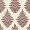 Palampore Leaf, Red and Blue