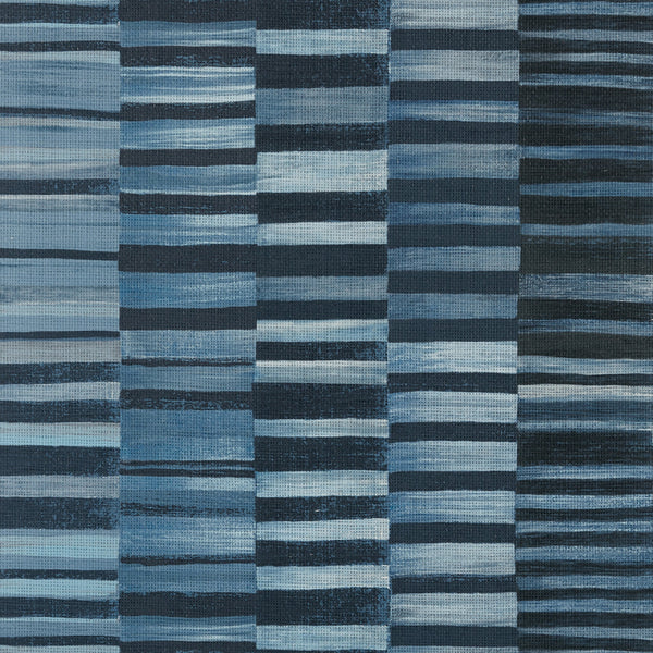 Tansman, Navy Wallcoverings | Thibaut