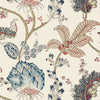 Kalamkari Vine, Blue and Red Wallcoverings | Thibaut
