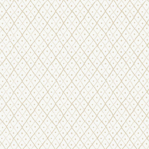 Mini Trellis - Beige Wallcovering | Anna French