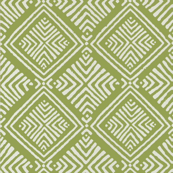 Donavin Diamond, Green Wallcoverings | Thibaut