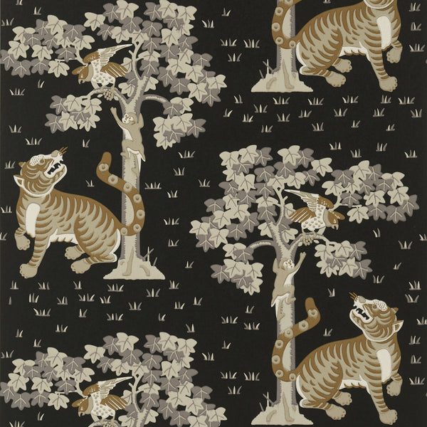 Kahna - Black Wallcovering | Anna French