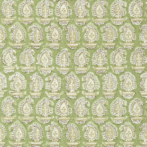 Gada Paisley, Green Wallcoverings | Thibaut