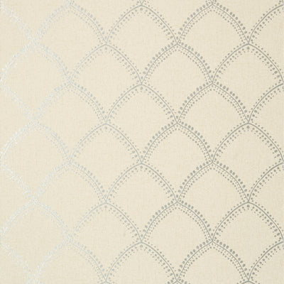 Burmese - Metallic on Beige Wallcovering | Anna French
