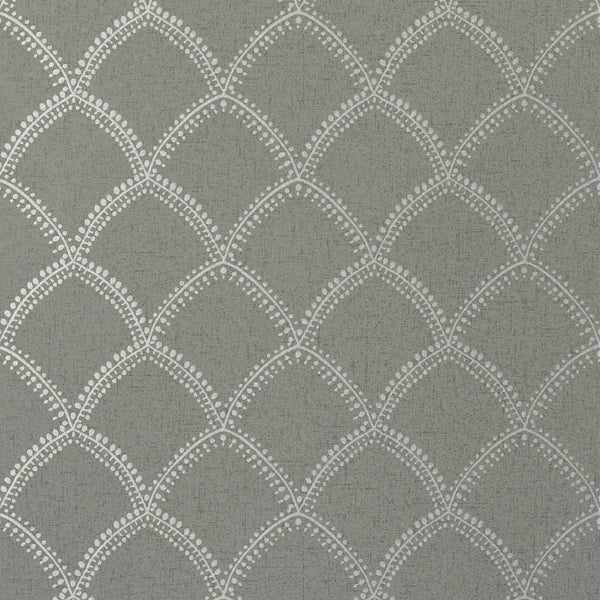 Burmese - Gray Wallcovering | Anna French