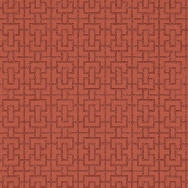 Bridle - Terracotta Wallcovering | Anna French