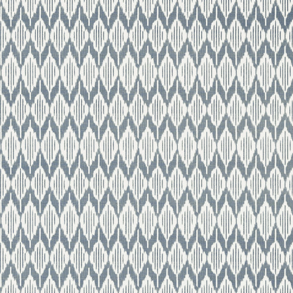 Balin Ikat, Navy Wallcoverings | Thibaut