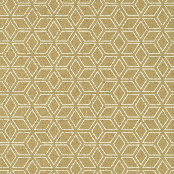 Legrelle Cork - Metallic Gold Wallcovering | Anna French