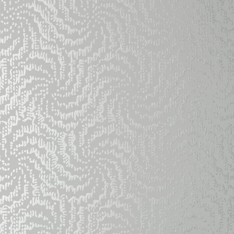 Cirrus, Metallic Silver on Grey