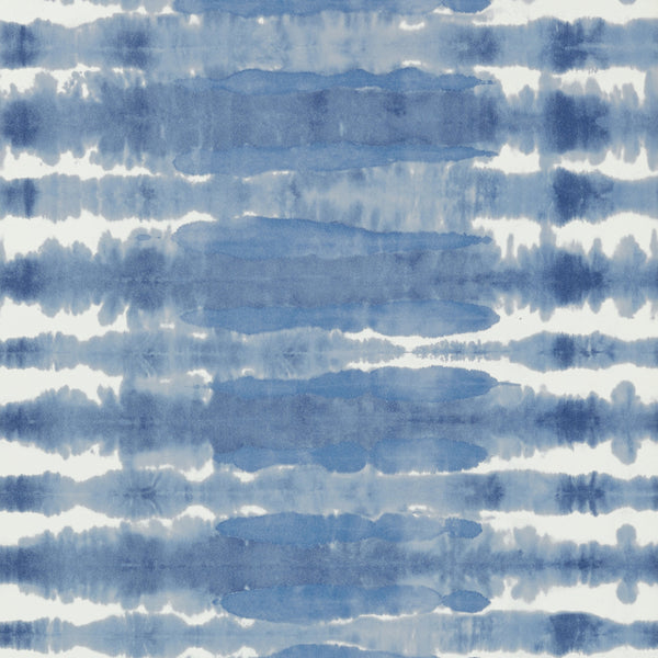 Margate - Blue on White Wallcovering | Anna French