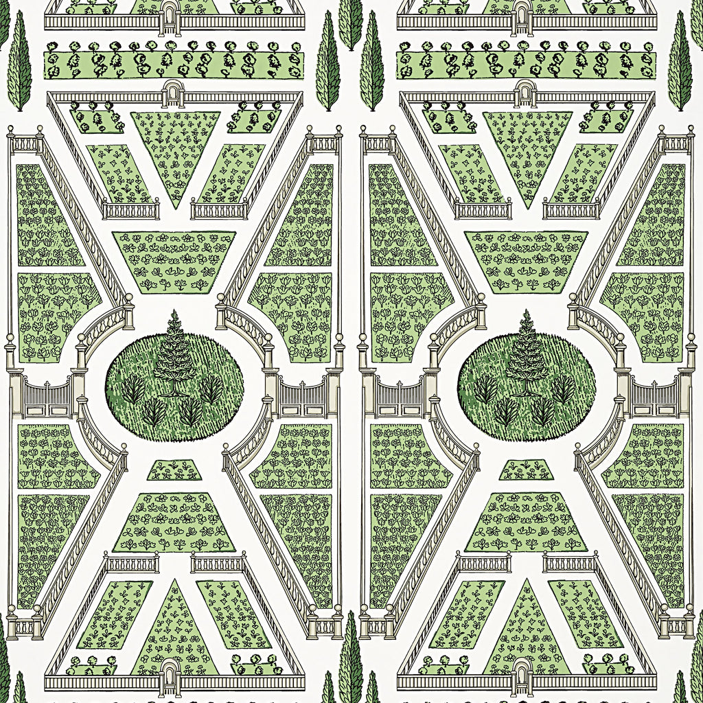 AERIAL GARDEN WALLPAPER | Anna French Wallcovering