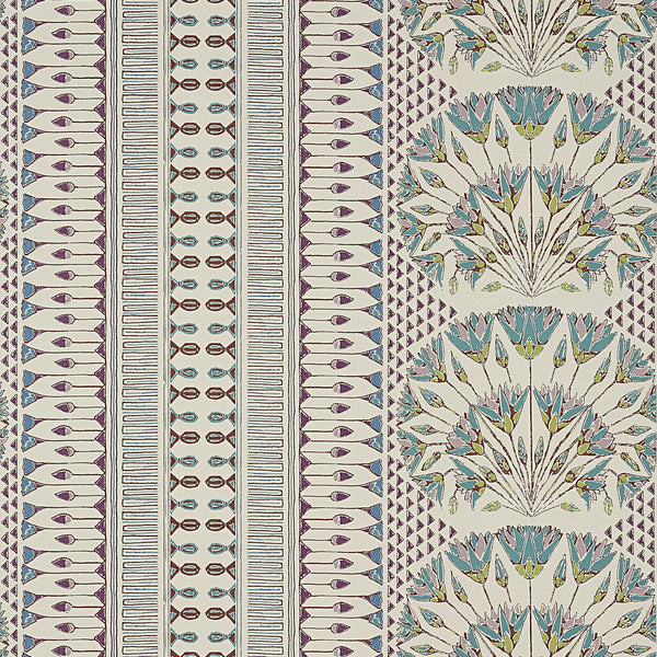 Cairo, Eggplant Wallcoverings | Thibaut