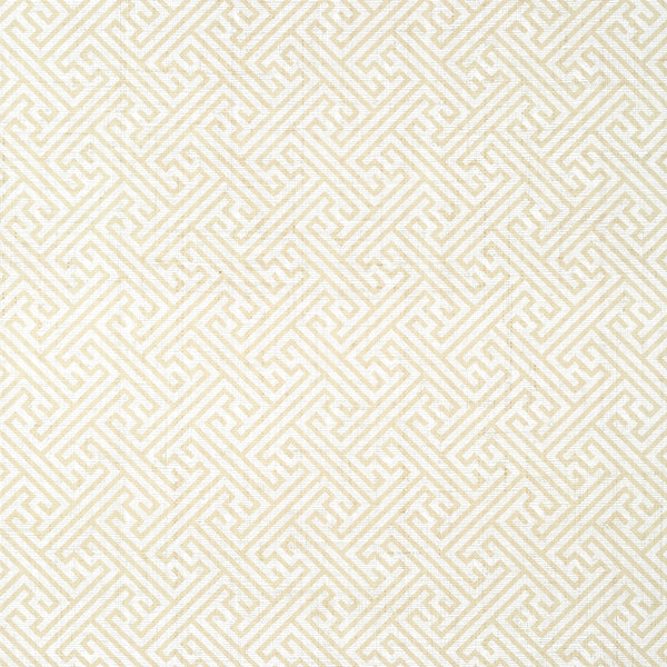 Charlotte Raffia - White on Natural Wallcovering | Anna French