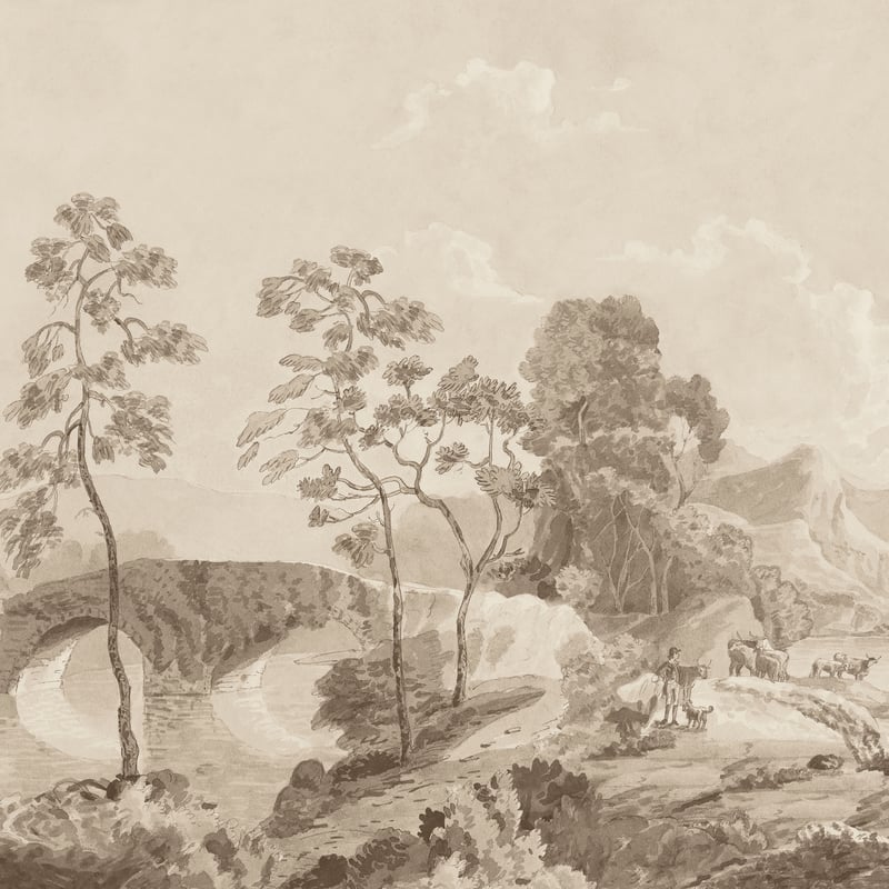 Savery Mural, Sepia
