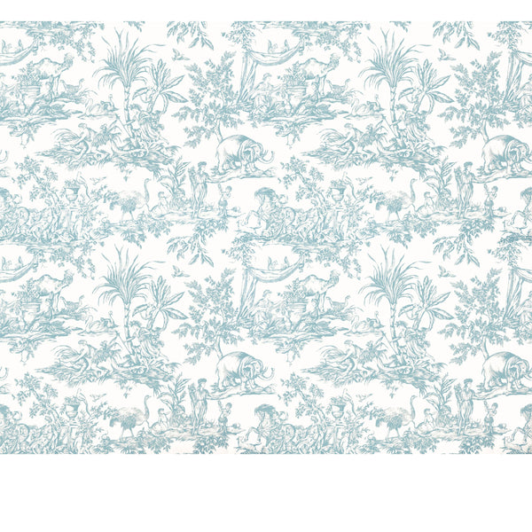 Antilles Toile, Ivory Wallcoverings | Thibaut