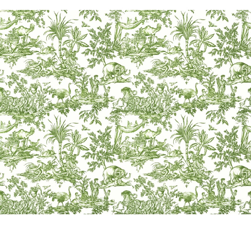 Antilles Toile, Avocado Green