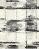 Malibu Curie Texture Wallpaper - Transitional Abstract - Metallic Ivory and Ebony | Malibu Wallpaper