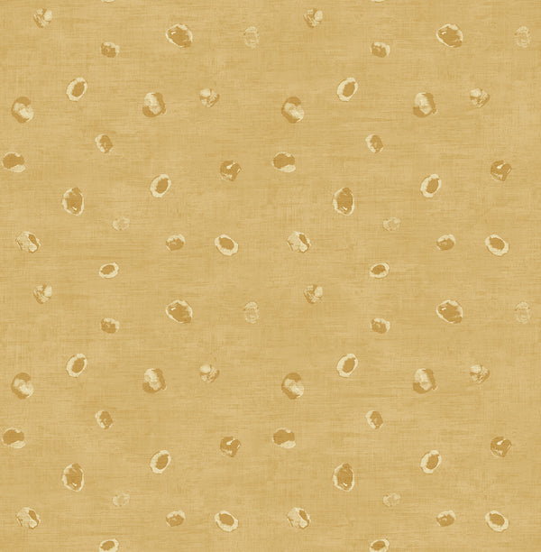 Hubble Dots Transitional Polka Dots - Metallic Gold | Architectural Wallcoverings