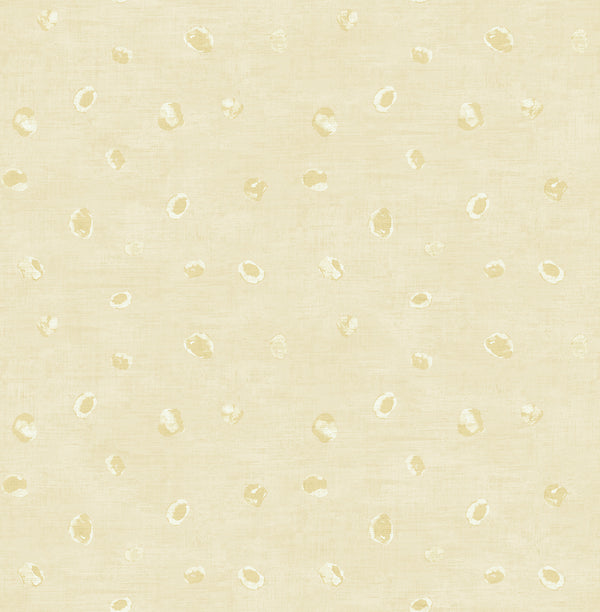 Hubble Dots Transitional Polka Dots - Metallic Chanmpagne | Architectural Wallcoverings