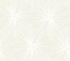 Malibu Chadwick Starburst Wallpaper - Transitional Geometric - Metallic Pearl and White | Malibu Wallpaper