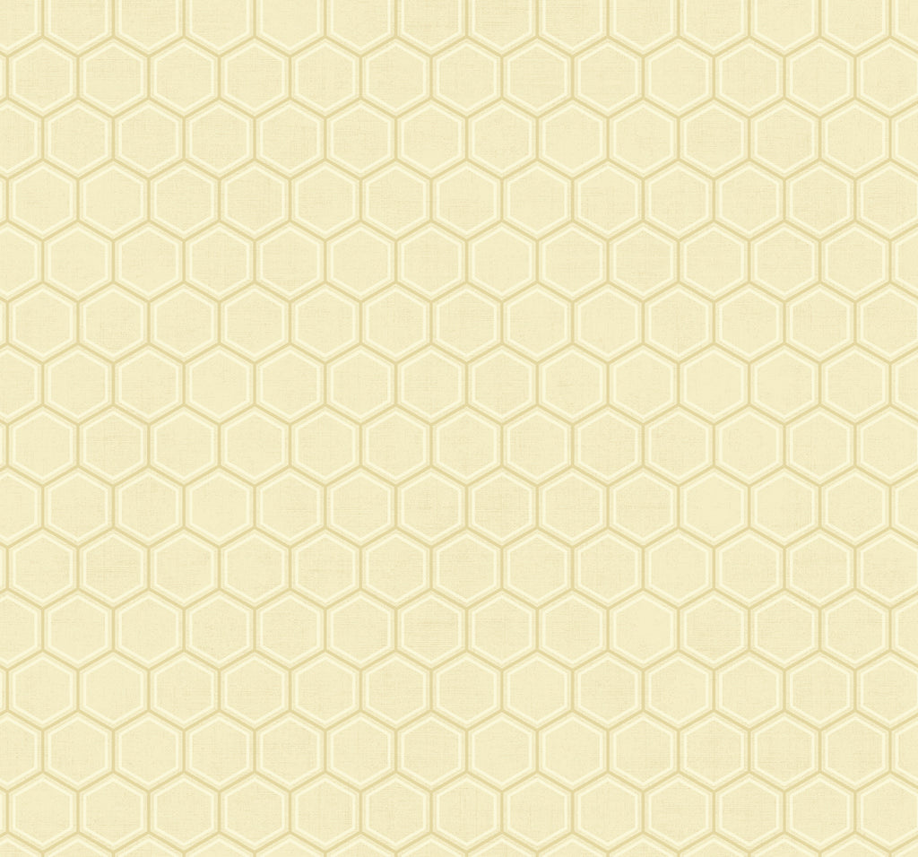 Malibu Curie Geo Wallpaper - Transitional Geometric - Gold and Off-White | Malibu Wallpaper