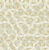 Malibu Einstein Geometric Wallpaper - Transitional Geometric - Metallic Gold and Off-White | Malibu Wallpaper