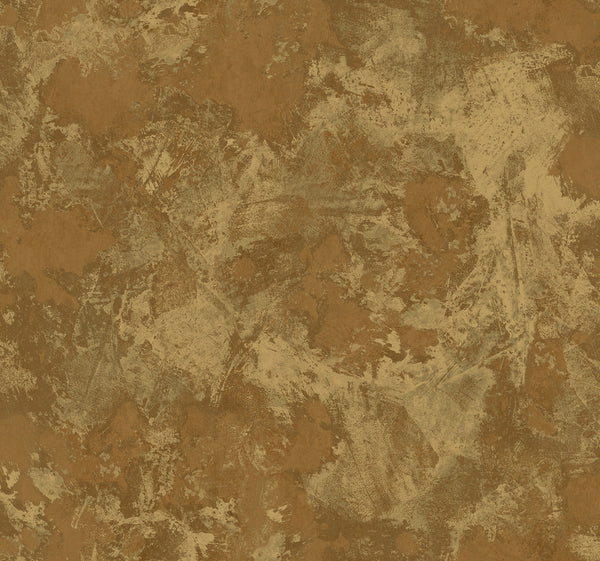 Newton Texture Transitional Abstract - Metallic Gold and Tan | Architectural Wallcoverings