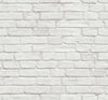 Malibu PS Vintage White Brick Industrial Brick - Off-White | Peel and Stick Removable Wallpaper