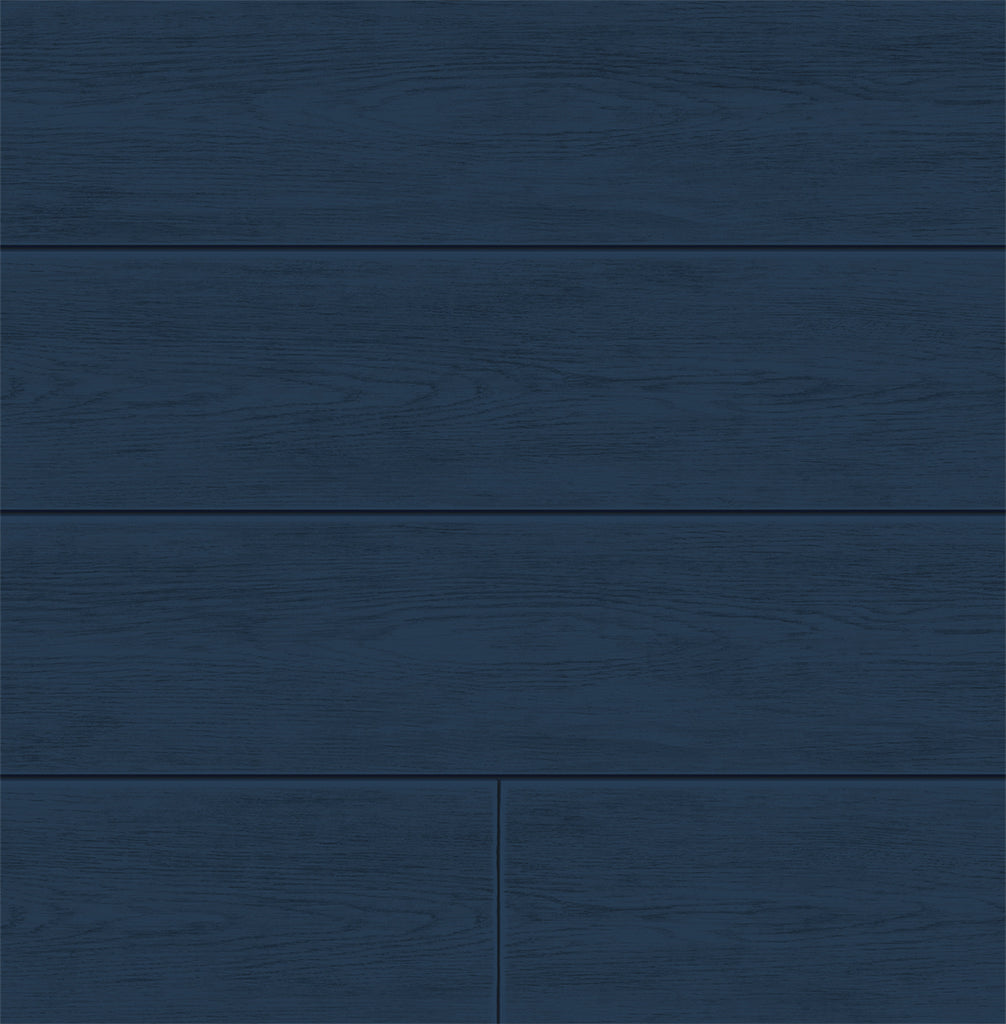 Malibu PS Coastal Blue Shiplap Coastal Wood - Coastal Blue | Peel and Stick Removable Wallpaper