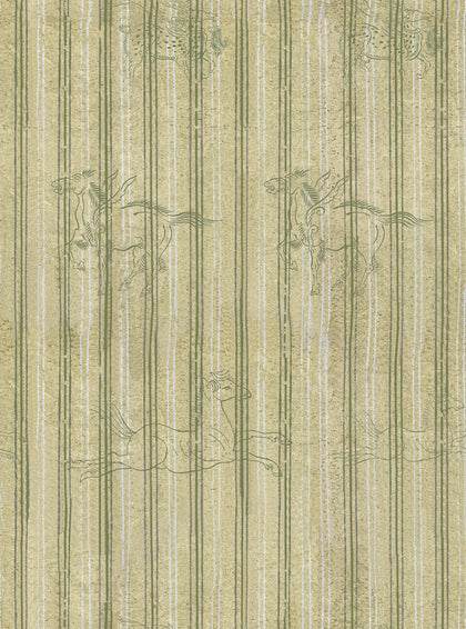 A Fable Alabaster - White, Green, Alabaster Wallcovering | Mind the Gap