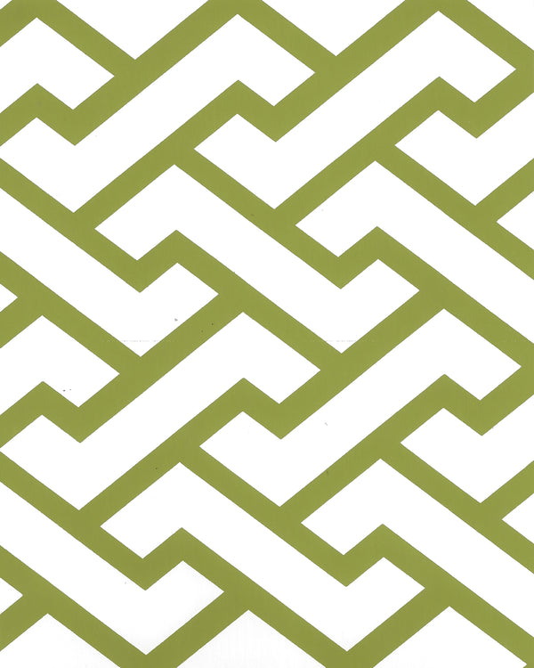 Aga Apple on Almost White Screen Printed - Off-White Wallcovering | China Seas