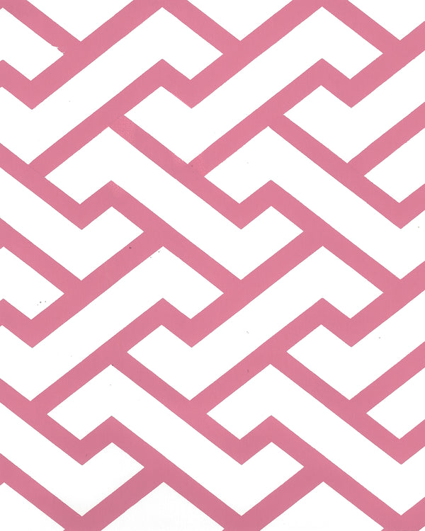 Aga Watermelon on White Screen Printed - Off-White Wallcovering | China Seas