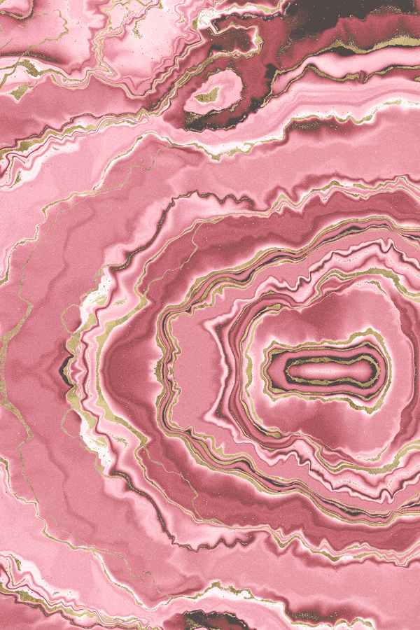 Totally Stoned Agate Pink Gold | Phillipe Romano Screen Prints