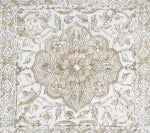 Camel Beige on Ecru Linen