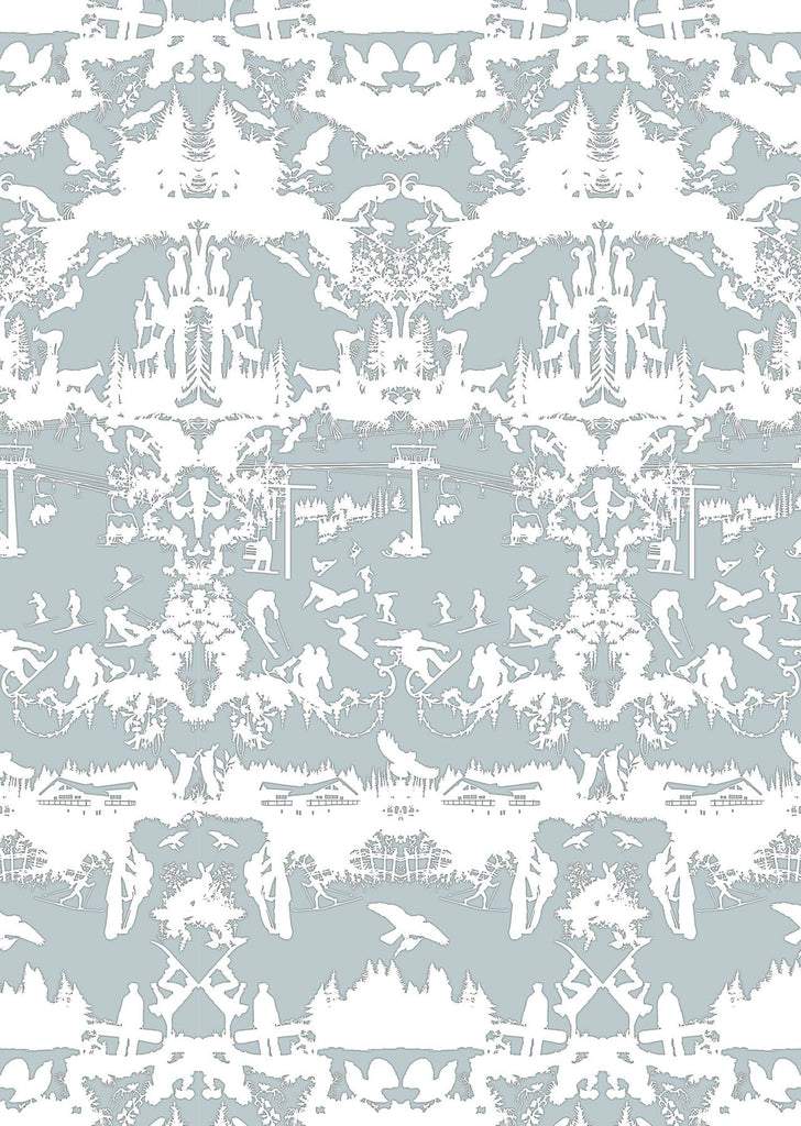 Alpine Toile Sea Blue