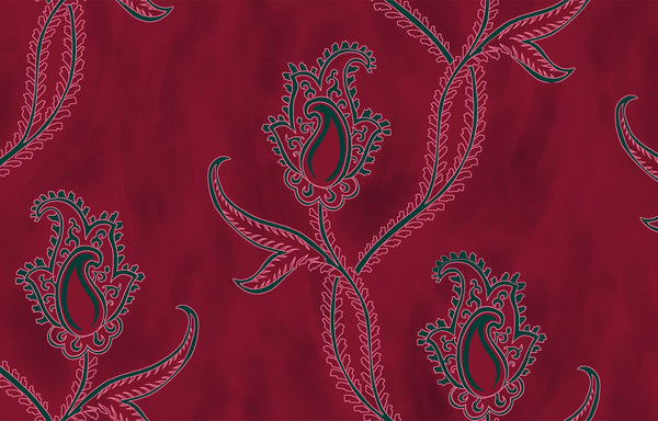 Carnivora Amarante | Maison Martin Morel Wallcovering