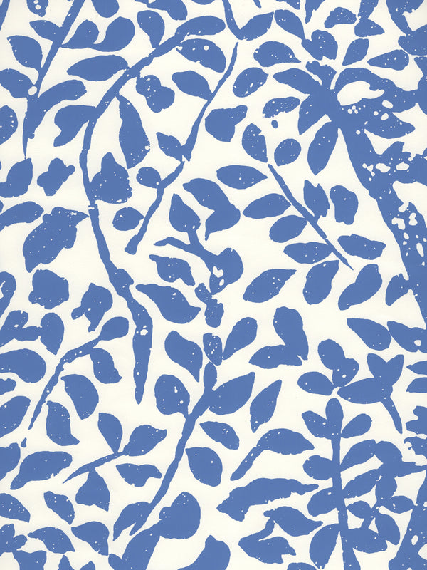 Arbre De Matisse China Blue on White Screen Printed | China Seas