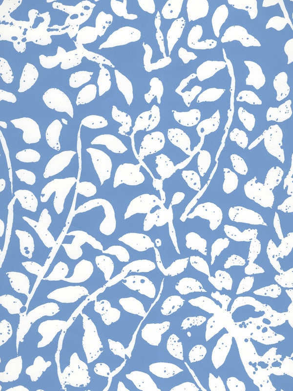Arbre De Matisse Reverse French Blue on White Screen Printed | China Seas