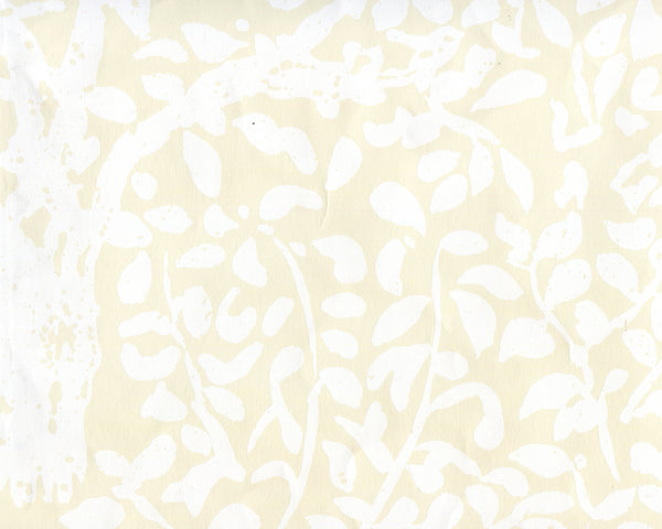 Arbre De Matisse White on Off White Screen Printed | China Seas