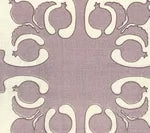 Lilac Brown on Cream Wallcoverings | Home Couture