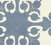 Medium Blue Navy on Ecru