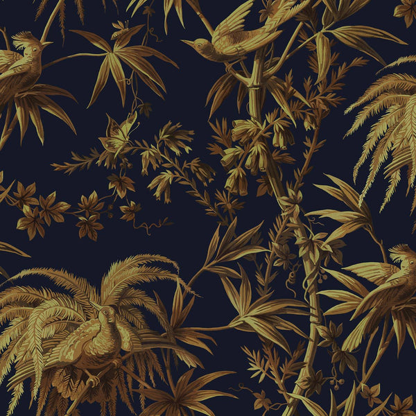 Aurora Midnight Gold, Sample Wallcoverings | House of Hackney
